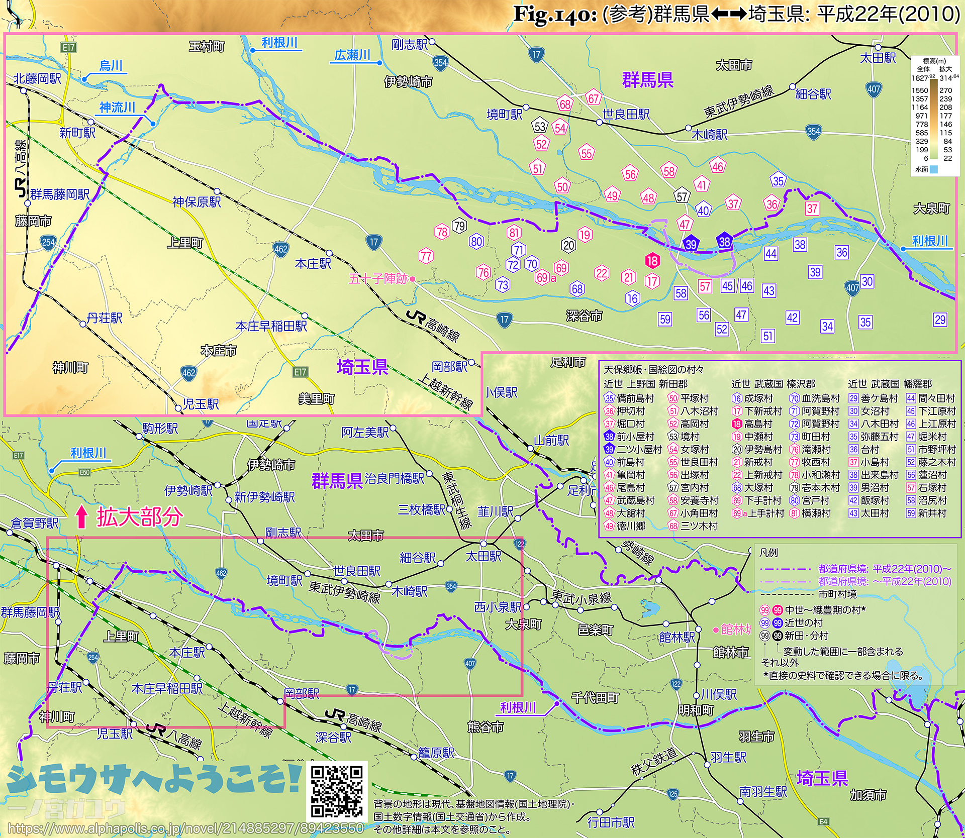 Fig.140: (参考)群馬県⬅➡埼玉県: 平成22年(2010)